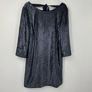J Crew Sequin Party Dress Wedding Cocktails Navy Blue Womens 4